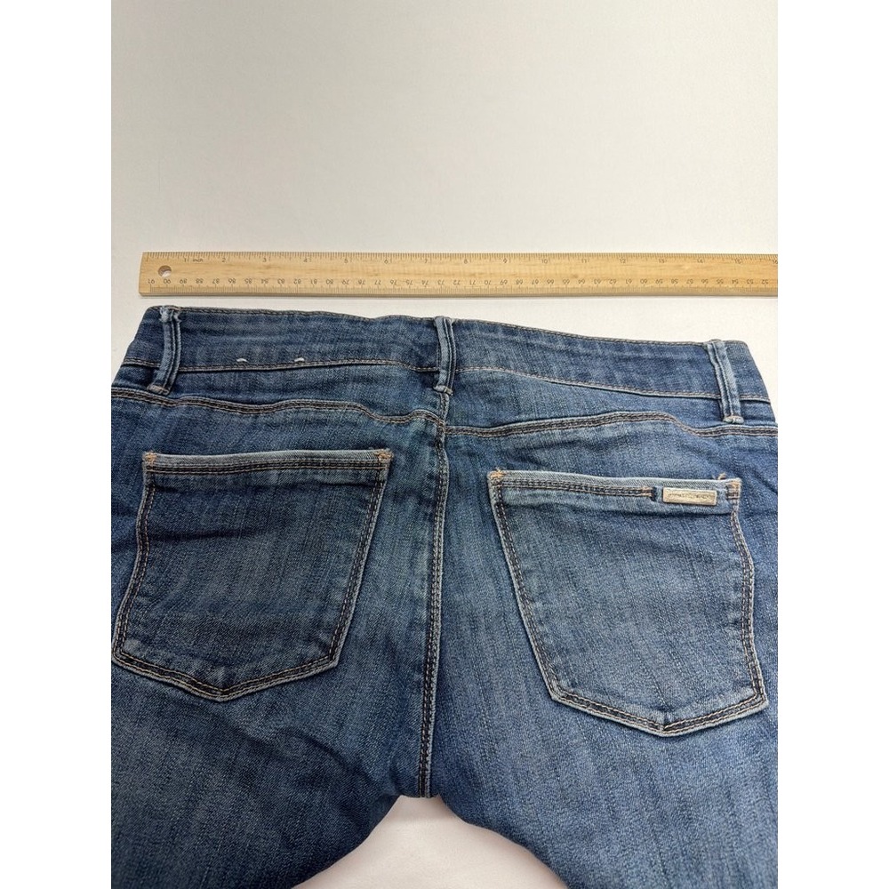 White House Black Market The Skinny Distressed Blue Jeans Size 4 - Picture 9 of 9